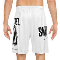 Snake Basketball Shorts - Moisture - Wicking & Odor - Resistant, Adjustable Waistband & Extra Light Fabric, Made in USA snake - label