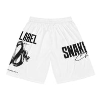 Snake Basketball Shorts - Moisture - Wicking & Odor - Resistant, Adjustable Waistband & Extra Light Fabric, Made in USA snake - label