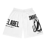 Snake Basketball Shorts - Moisture - Wicking & Odor - Resistant, Adjustable Waistband & Extra Light Fabric, Made in USA snake - label