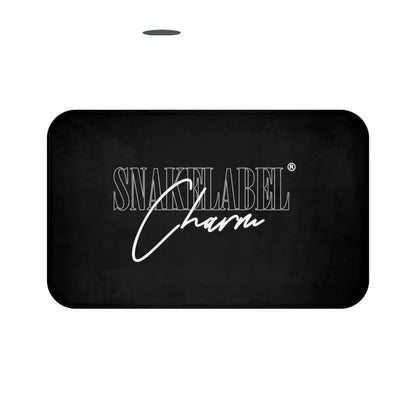 Snake Bath Mat with Anti - Slip Backing and Microfiber Construction in 2 Size Options snake - label