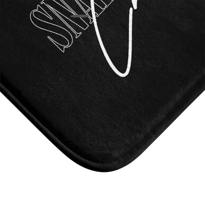 Snake Bath Mat with Anti - Slip Backing and Microfiber Construction in 2 Size Options snake - label