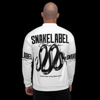 Snake Bomber Jacket with Vibrant All - Over Print and Unisex Fit snake - label