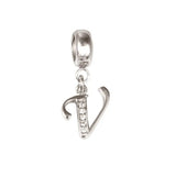 Snake Bone Bracelet Charm in D43 Silver - Handcrafted Nature Inspired Jewelry - snake - label