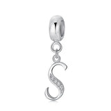 Snake Bone Bracelet Charm in D43 Silver - Handcrafted Nature Inspired Jewelry - snake - label