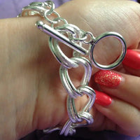 Snake Bracelet - European Style Alloy with Copper Plating Silver snake - label