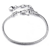 Snake Chain Bracelet with Adjustable Length and Lightweight Design - snake - label