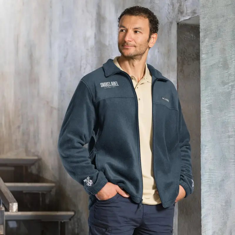 Snake Columbia fleece jacket with premium thermal fabric snake - label