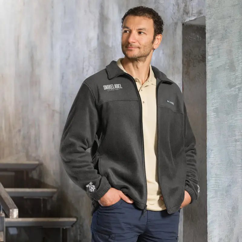 Snake Columbia fleece jacket with premium thermal fabric snake - label