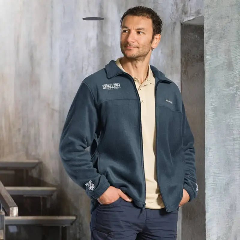 Snake Columbia fleece jacket with premium thermal fabric snake - label