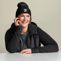 Snake Cuffed Beanie: Hypoallergenic Winter Beanie for Ultimate Warmth + Style snake - label