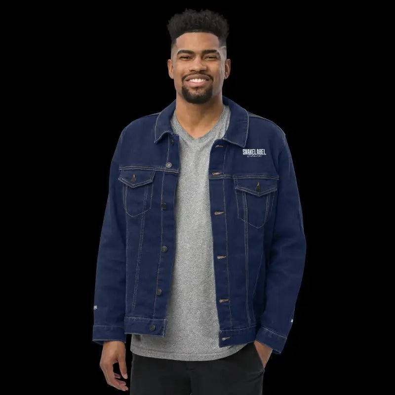 Classic Snake Denim Jacket – 99% Ring - Spun Cotton for Timeless Style snake - label