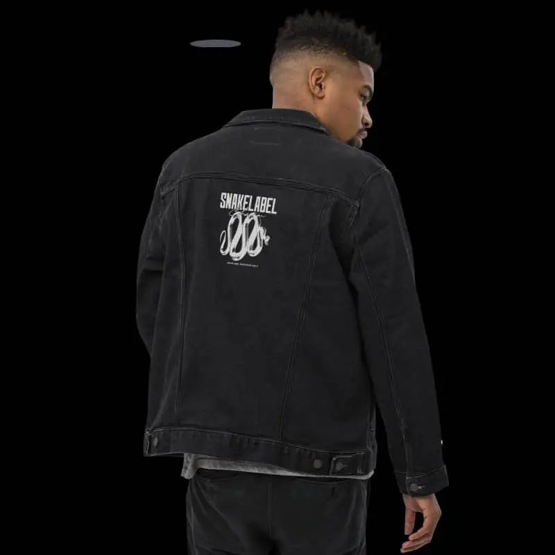 Classic Snake Denim Jacket – 99% Ring - Spun Cotton for Timeless Style snake - label