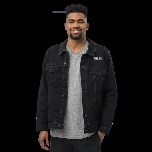 Classic Snake Denim Jacket – 99% Ring - Spun Cotton for Timeless Style snake - label