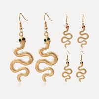 Snake Earrings Fashion: 925 Sterling Silver Snake Design Earrings - snake - label