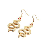 Snake Earrings Fashion: 925 Sterling Silver Snake Design Earrings snake - label