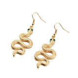 Snake Earrings Fashion: 925 Sterling Silver Snake Design Earrings snake - label