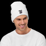 Snake Embroidered Beanie with Breathable Cotton Blend & Snug Fit snake - label