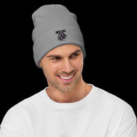 Snake Embroidered Beanie with Breathable Cotton Blend & Snug Fit snake - label