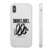 Snake Flexi Cases - Slim, Flexible & Durable Clear TPU Phone Cases snake - label