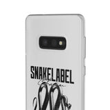 Snake Flexi Cases - Slim, Flexible & Durable Clear TPU Phone Cases snake - label