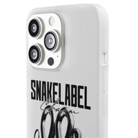 Snake Flexi Cases - Slim, Flexible & Durable Clear TPU Phone Cases snake - label