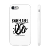 Snake Flexi Cases - Slim, Flexible & Durable Clear TPU Phone Cases snake - label