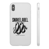 Snake Flexi Cases - Slim, Flexible & Durable Clear TPU Phone Cases snake - label