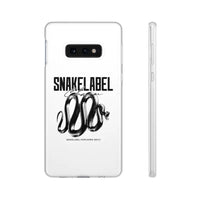 Snake Flexi Cases - Slim, Flexible & Durable Clear TPU Phone Cases snake - label