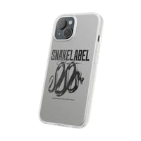 Snake Flexi Cases - Slim, Flexible & Durable Clear TPU Phone Cases snake - label