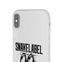 Snake Flexi Cases - Slim, Flexible & Durable Clear TPU Phone Cases snake - label