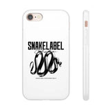 Snake Flexi Cases - Slim, Flexible & Durable Clear TPU Phone Cases snake - label