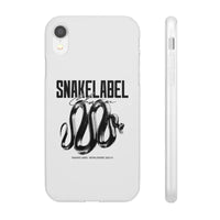 Snake Flexi Cases - Slim, Flexible & Durable Clear TPU Phone Cases snake - label