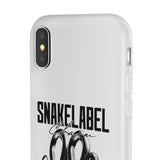 Snake Flexi Cases - Slim, Flexible & Durable Clear TPU Phone Cases snake - label