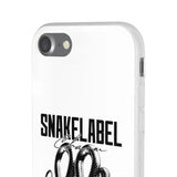 Snake Flexi Cases - Slim, Flexible & Durable Clear TPU Phone Cases snake - label