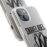 Snake Flexi Cases - Slim, Flexible & Durable Clear TPU Phone Cases snake - label