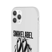 Snake Flexi Cases - Slim, Flexible & Durable Clear TPU Phone Cases snake - label