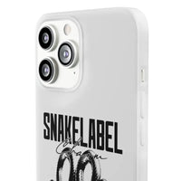 Snake Flexi Cases - Slim, Flexible & Durable Clear TPU Phone Cases snake - label