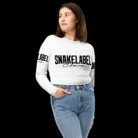 Snake Long - Sleeve Crop Top with UPF 50+ Protection & Raglan Sleeves for Eco - Friendly Style snake - label