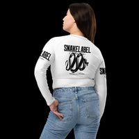 Snake Long - Sleeve Crop Top with UPF 50+ Protection & Raglan Sleeves for Eco - Friendly Style snake - label