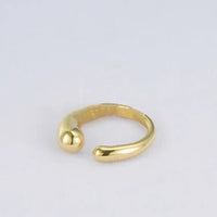 Snake Pattern Glossy Ring in Radiant Golden Finish - Titanium Steel, No. 6/7/8 Sizes snake - label