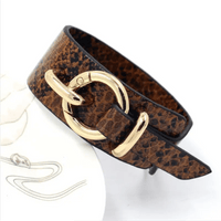 Snake Pattern Leather Wrap Bracelet with Adjustable Design - Eco - Friendly Alloy snake - label