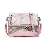 Snake Pattern Small Bag with Trendy Design & Spacious Interior - 23x20x5.5 CM snake - label