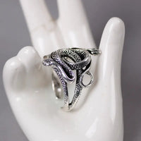 Snake Ring Nightclub: Lightweight Adjustable Alloy Ring - Mysterious Snake Design - snake - label