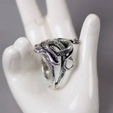 Snake Ring Nightclub: Lightweight Adjustable Alloy Ring - Mysterious Snake Design snake - label