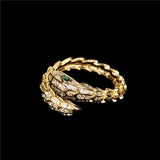 Snake Ring Punk: High - Quality Copper Edgy Snake/Zodiac Design snake - label