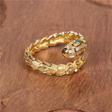 Snake Ring Punk: High - Quality Copper Edgy Snake/Zodiac Design snake - label