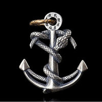 Snake Rope Anchor Pendant Silver Unisex Pendant 31.6 * 46.2mm snake - label