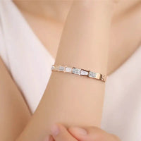 Snake Shaped Shell Bracelet: Geometric 316 Steel Women's Accessory snake - label