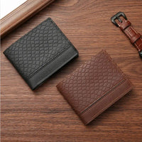 Snake Skin Pattern Men's Wallet with Anti - Theft Protection & Multi - Functional Design snake - label