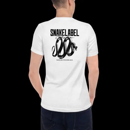 Snake Sleeve V - Neck T-Shirt - 100% Combed Cotton, Lightweight & Durable snake - label